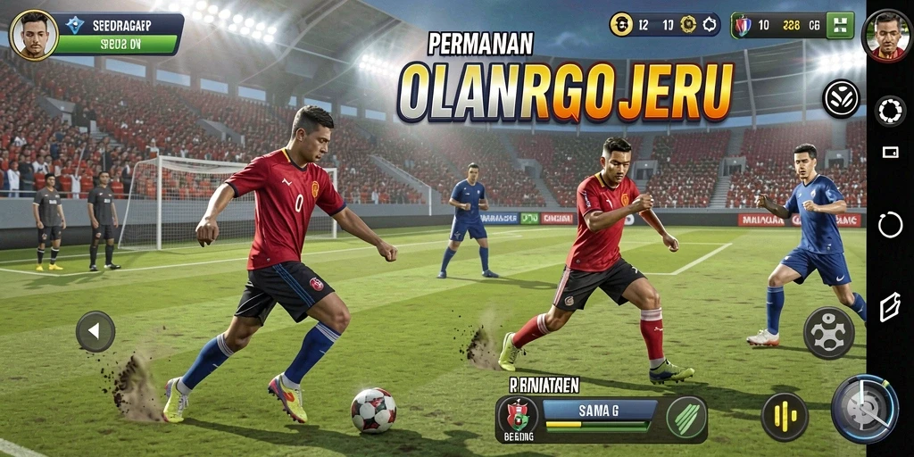 Screenshot utama 3446 menampilkan aksi gameplay olahraga yang dinamis.
