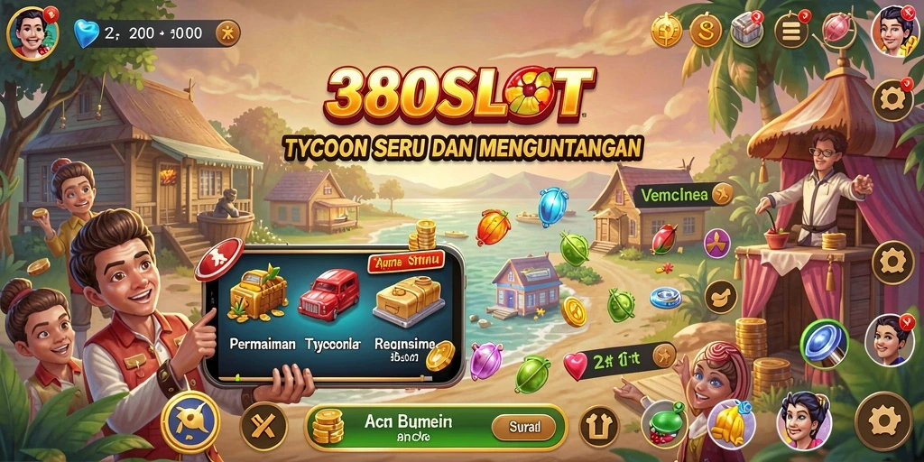 Gameplay seru dalam membangun kerajaan Tycoon.