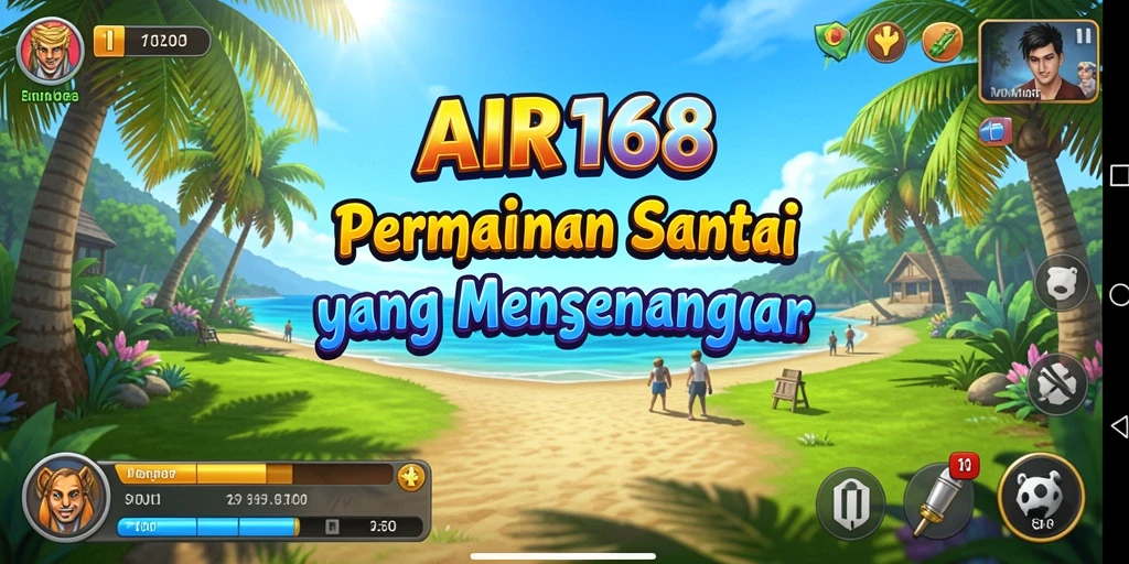 Tangkapan layar utama AIR168 menampilkan gameplay yang seru dan menyenangkan.