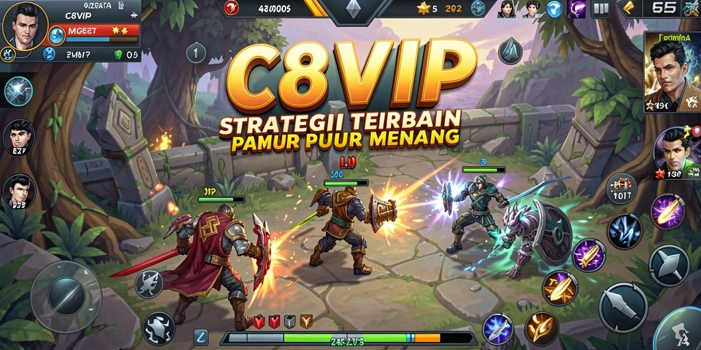 Gameplay menegangkan dan strategi yang mendalam di C8VIP.