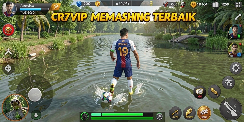 Tampilan gameplay seru di CR7VIP dengan usaha menangkap ikan.