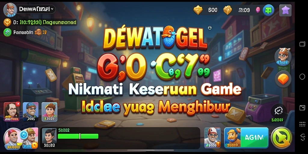 Tampilan gameplay DEWATOGEL yang simpel dan menghibur.
