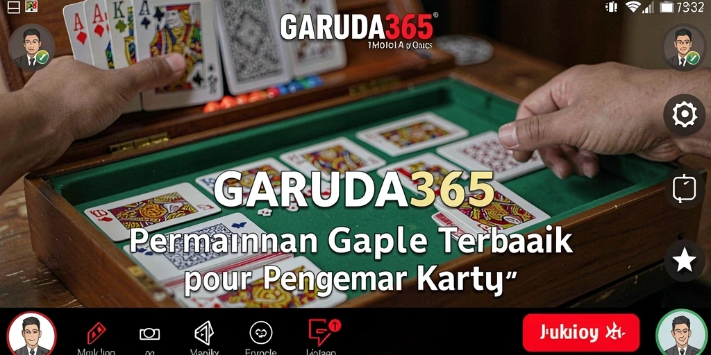 Tampilan gameplay seru dari GARUDA365 dalam permainan Gaple.