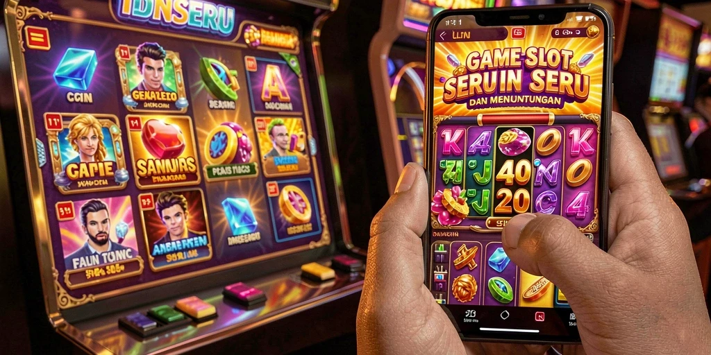 Screenshot utama IDNSERU menampilkan gameplay slot yang seru dan menarik.