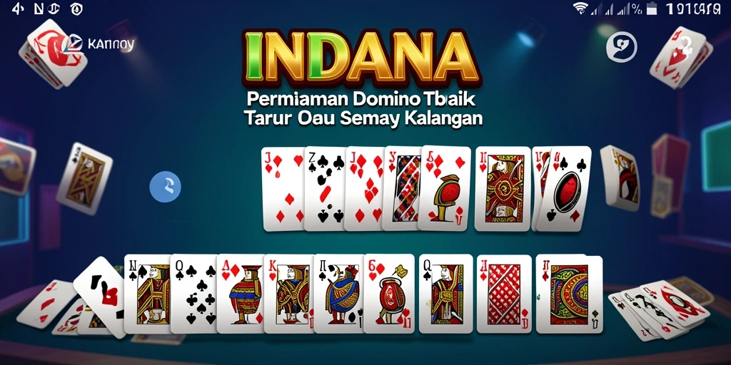 Screenshot gameplay INDAAA menampilkan serunya permainan Domino.
