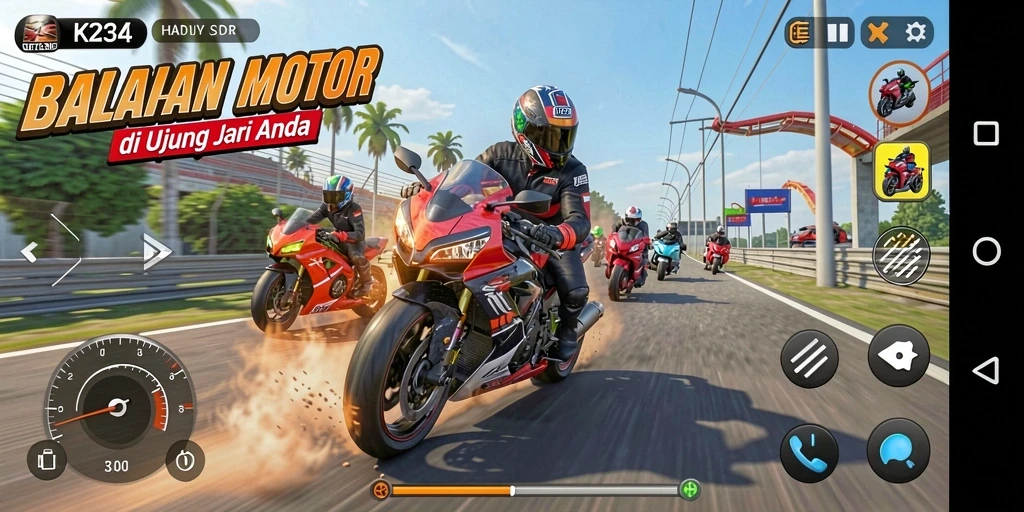 Tampilan gameplay K234 yang penuh aksi dan menegangkan.