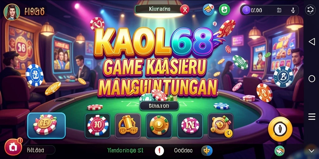 Tampilan gameplay kasino yang menarik dan interaktif di KAOL68.