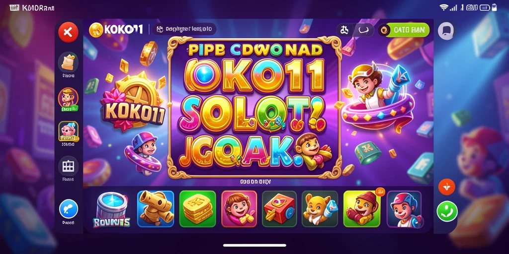 Tampilan gameplay KOKO11 yang menarik dan interaktif di layar utama.