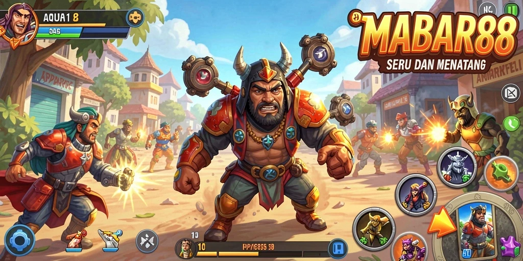 Tampilan gameplay seru dari MABAR88 yang menguji keterampilan pemain.