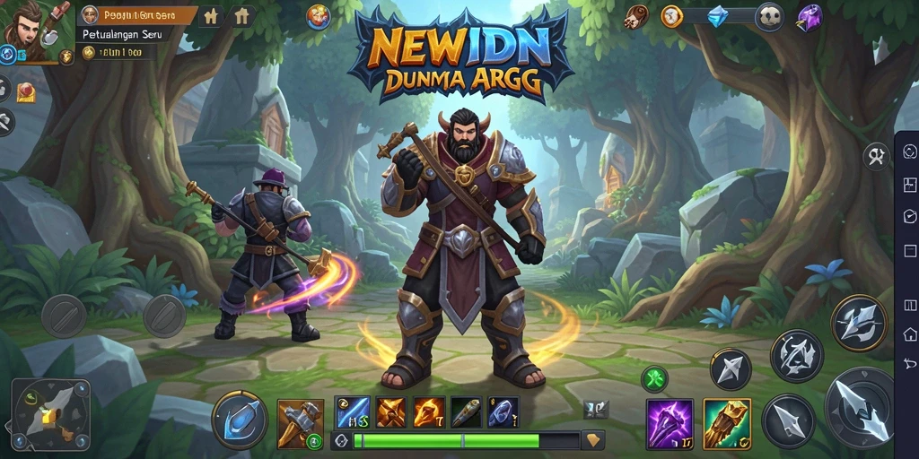 Tampilan gameplay seru dari NEWIDN yang menampilkan pertarungan aksi.