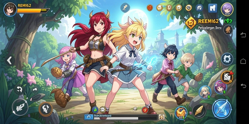 Tampilan menarik dari gameplay <strong>REMI62</strong> yang penuh warna dan aksi.
