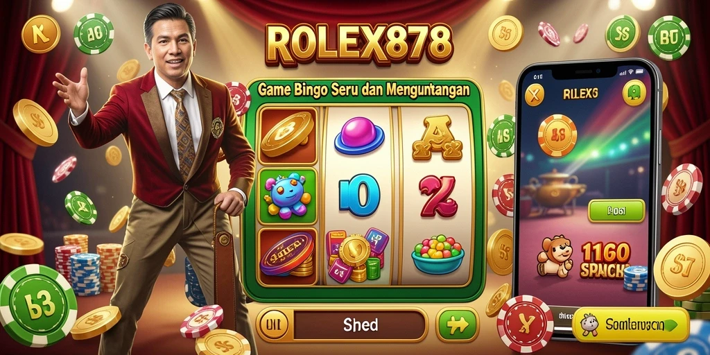 Tampilan gameplay seru dan interaktif dari ROLEX878 Bingo.