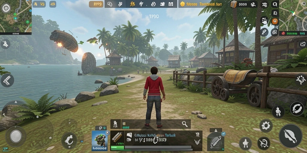 Tangkapan layar menampilkan gameplay interaktif dalam RP99 yang menarik.