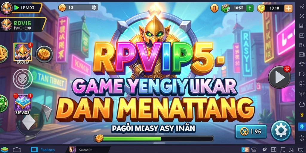 Screenshot gameplay menunjukkan pengumpulan sumber daya di RPVIP5.