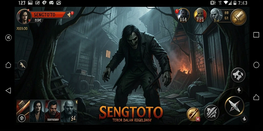 Tampilan menakutkan dalam gameplay SENGTOTO yang penuh ketegangan.