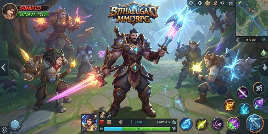 Tangkapan layar gameplay dari SINAR123 yang menampilkan petualangan seru di dunia MMORPG.