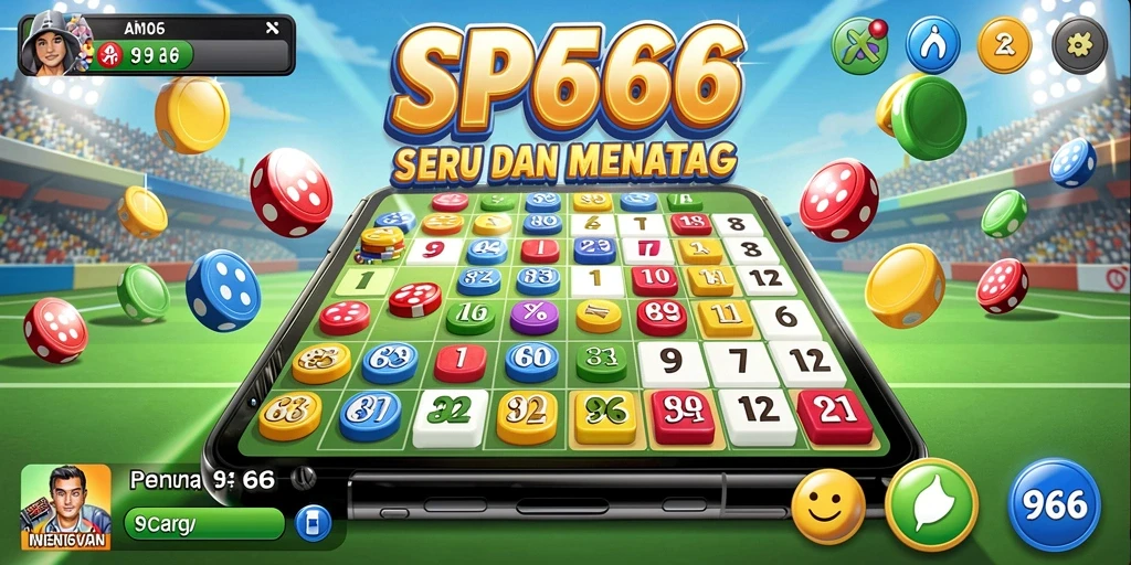 Screenshot SP666 menampilkan gameplay Bingo yang dinamis dan seru.