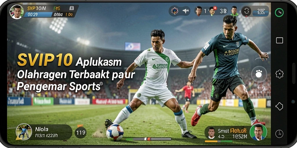 Screenshot menampilkan gameplay seru di dalam aplikasi olahraga SVIP10.