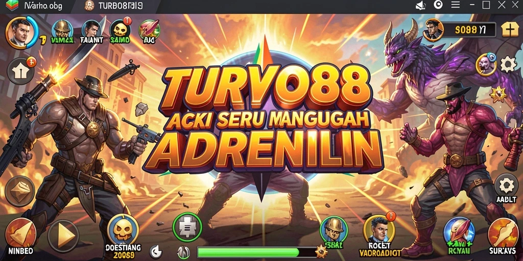 Tampilan seru gameplay TURBO88 yang mendebarkan.