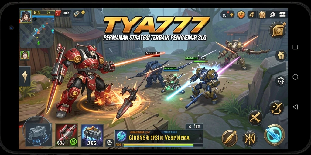 Screenshot utama TYA777 menampilkan gameplay strategi yang seru dan mendebarkan.