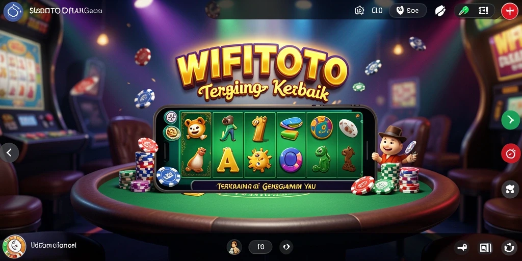 Tampilan gameplay seru dan menarik di WIFITOTO, aplikasi Kasino favorit.